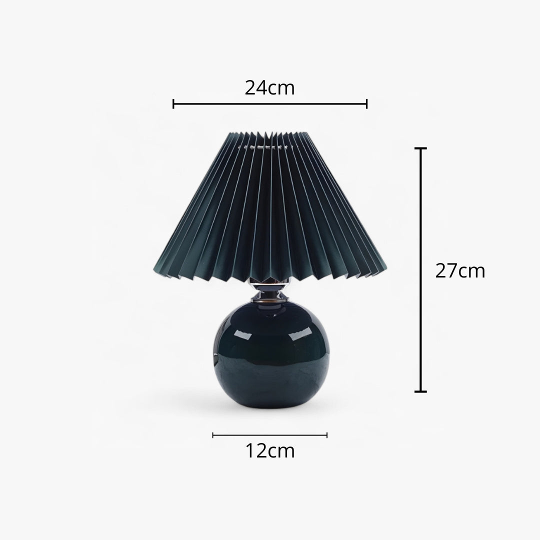 Lampe de Chevet Abat-Jour Plissé