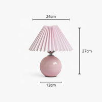 Lampe de Chevet Abat-Jour Plissé