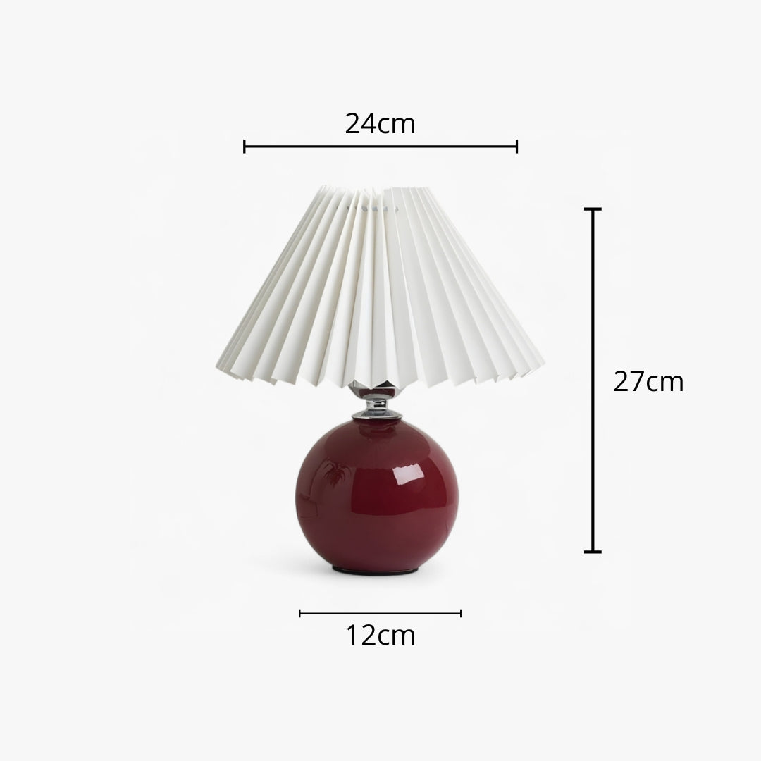 Lampe de Chevet Abat-Jour Plissé