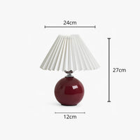 Lampe de Chevet Abat-Jour Plissé