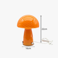 Lampe de Chevet Champignon en Verre
