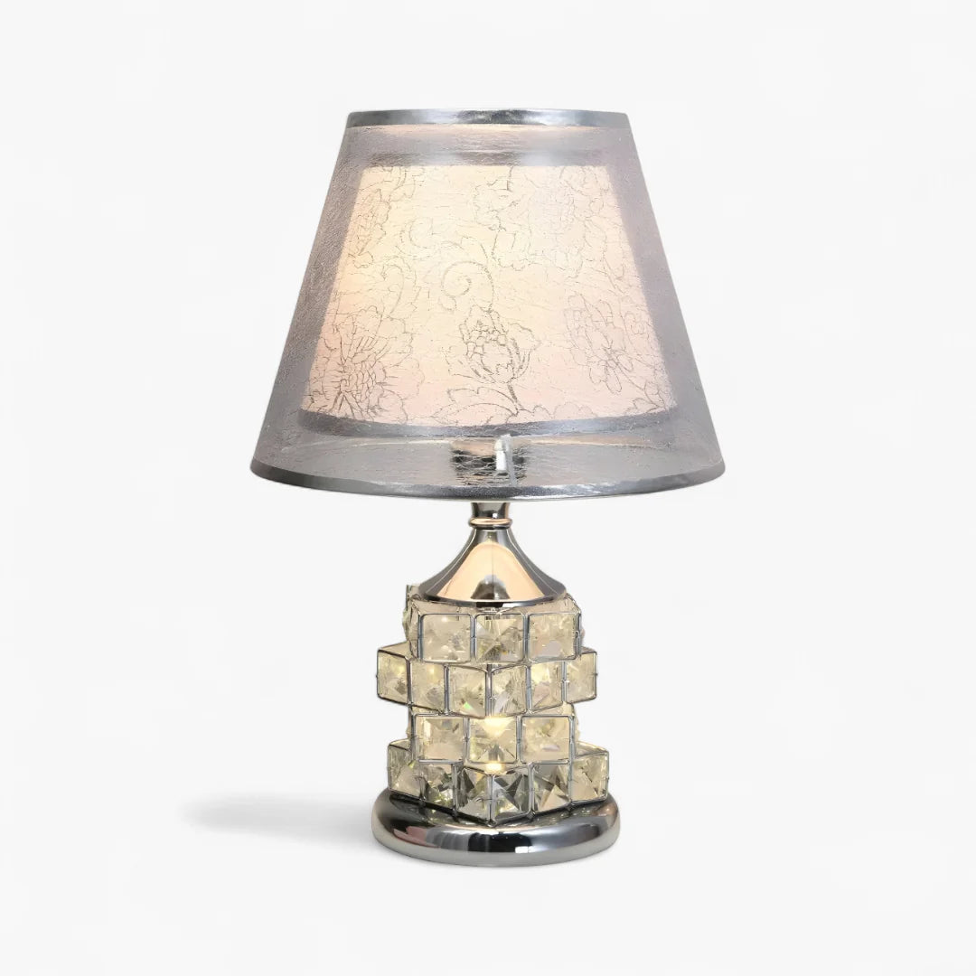 Lampe de Chevet Pied Cristal