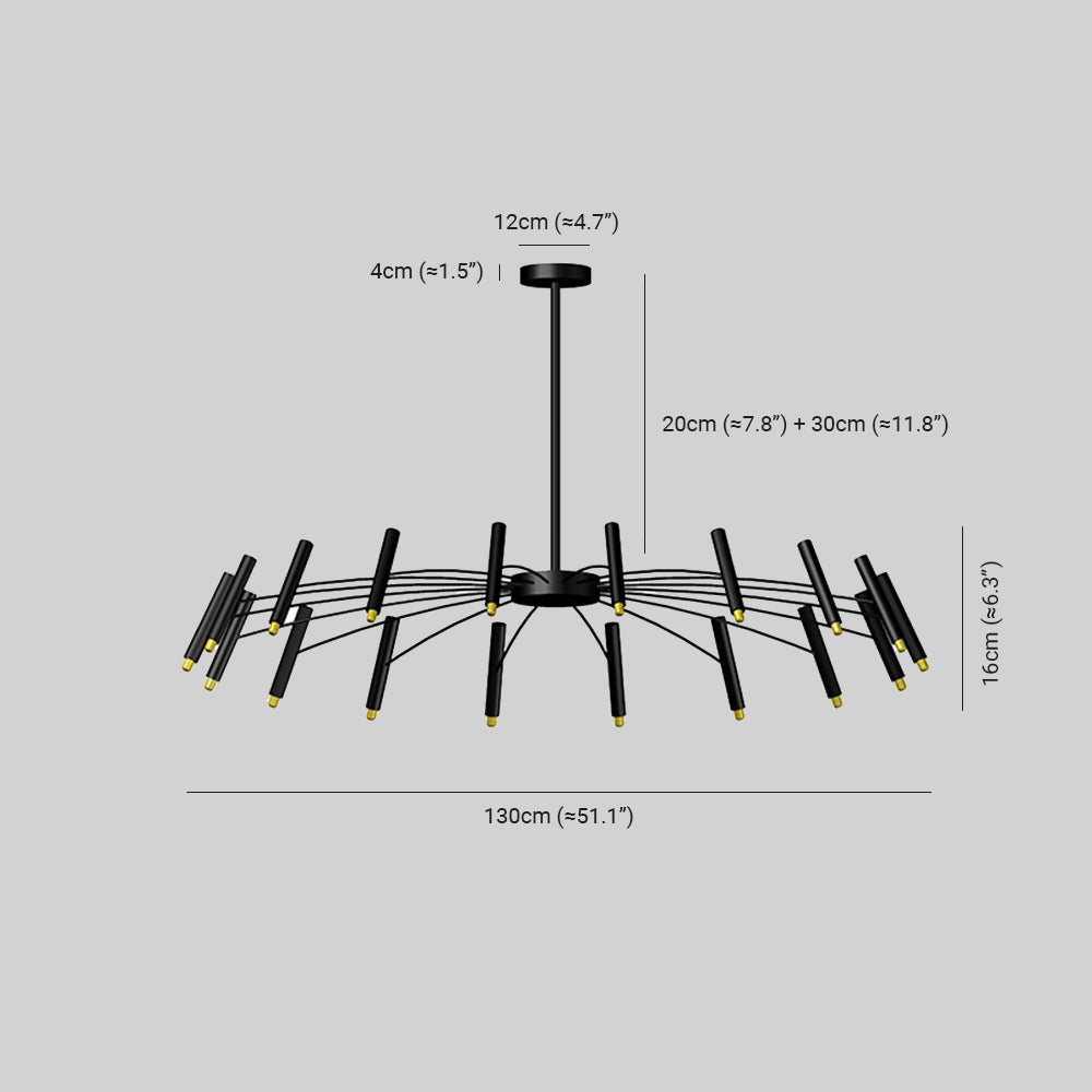 VANTA - Lustre moderne en métal – LED G9 inclus Lumio™