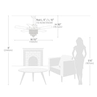 Plafonnier Ventilateur Rond Cristal Argenté gros plan