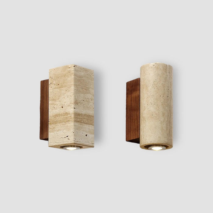 Travertine decor sconce LuxelyLight