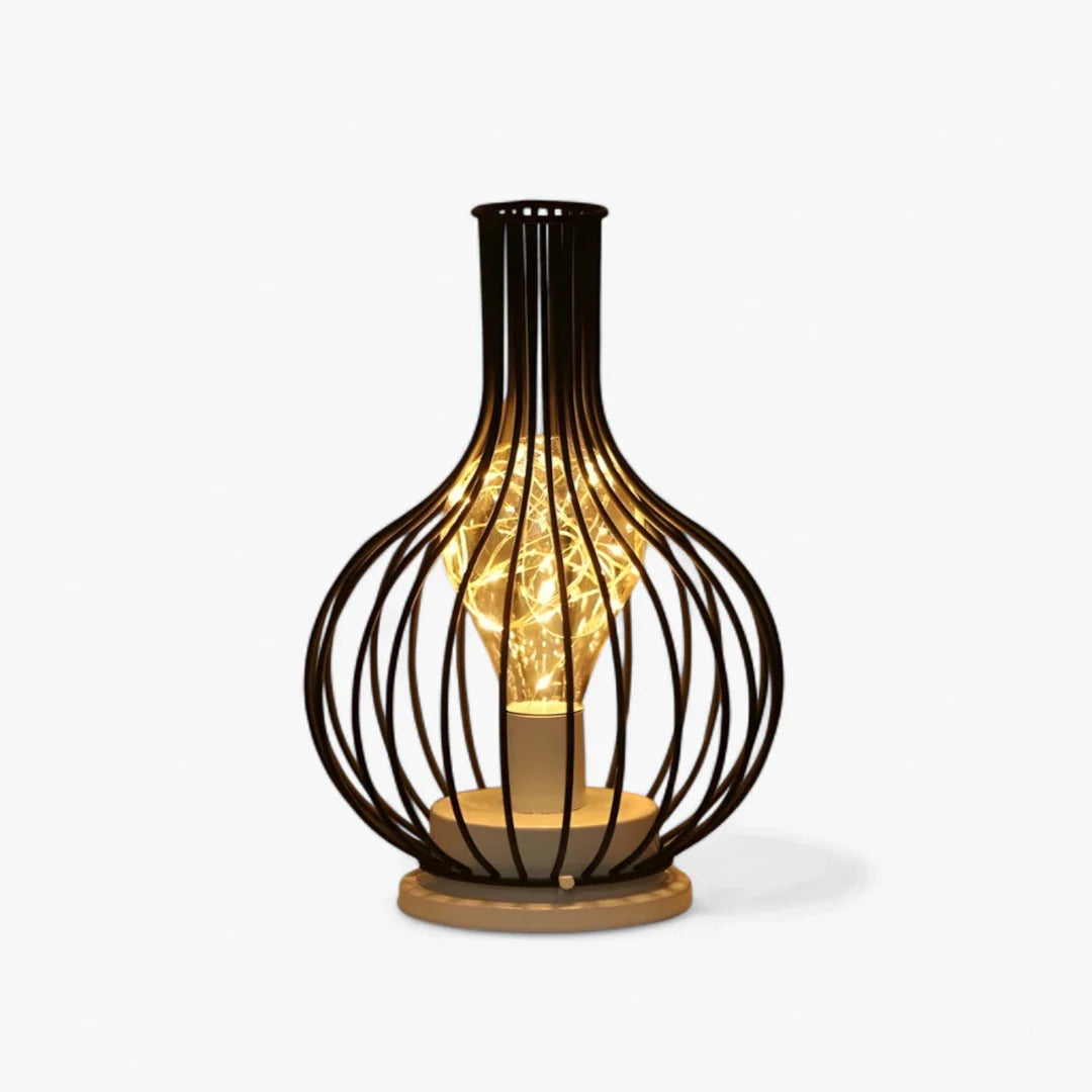 Lampe De Chevet En Fer Noir maison-lampe-de-chevet