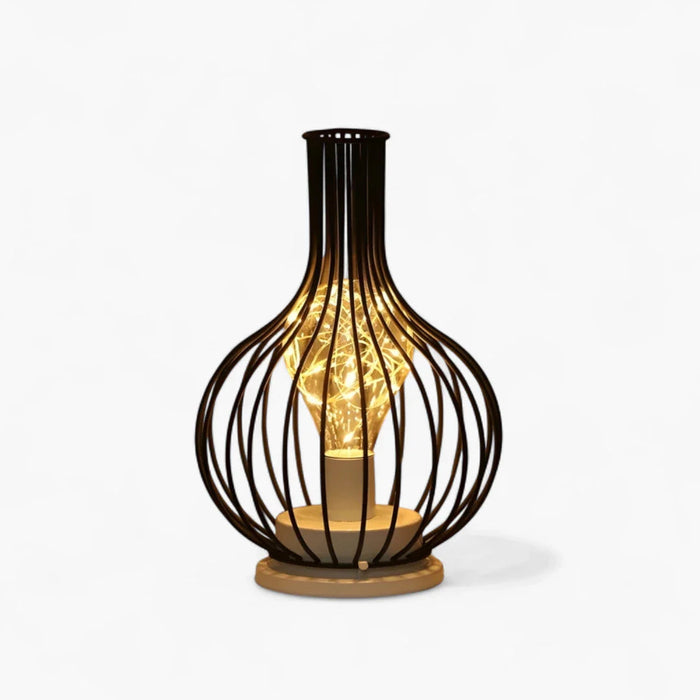 Lampe De Chevet En Fer Noir maison-lampe-de-chevet