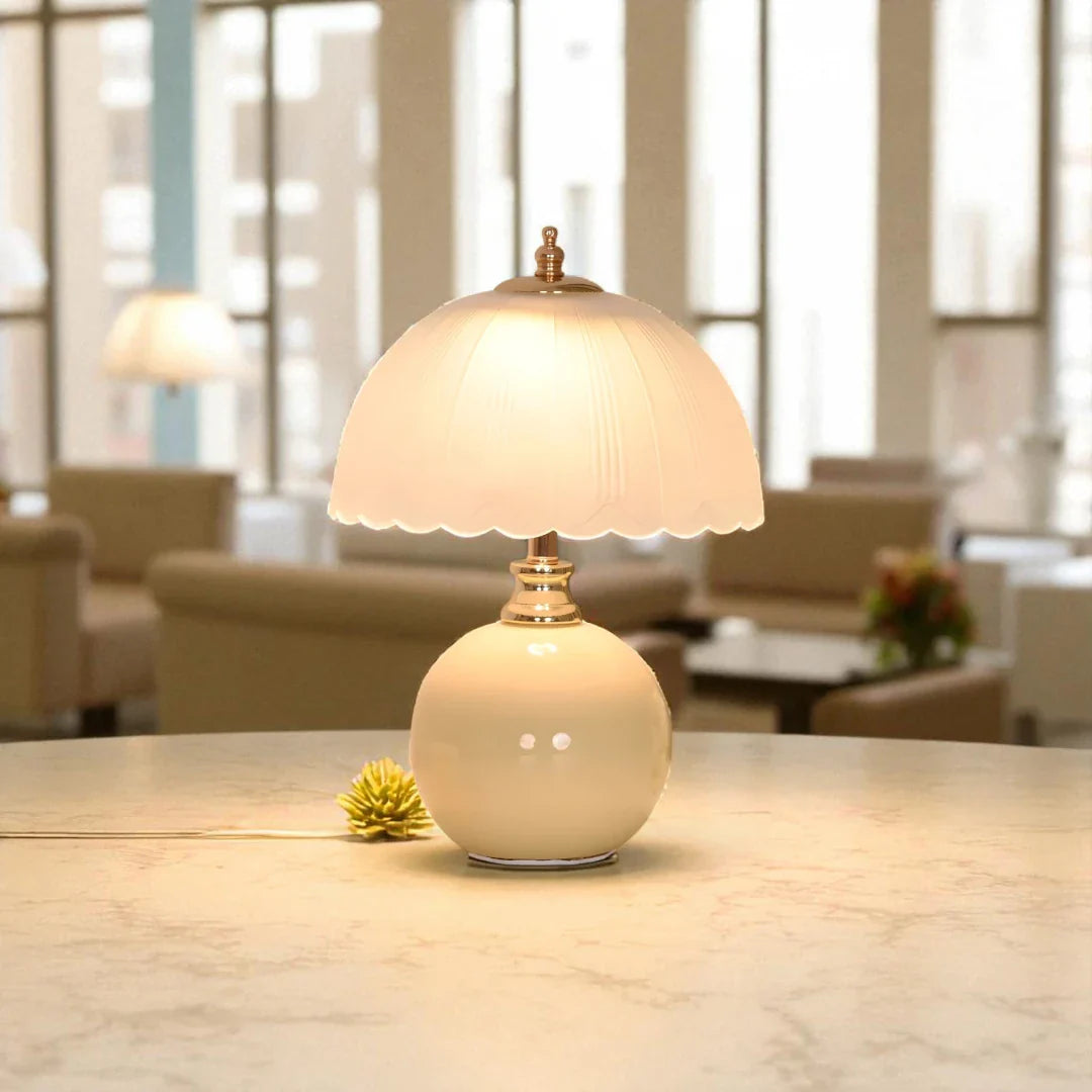 Lampe de Chevet Céramique Beige