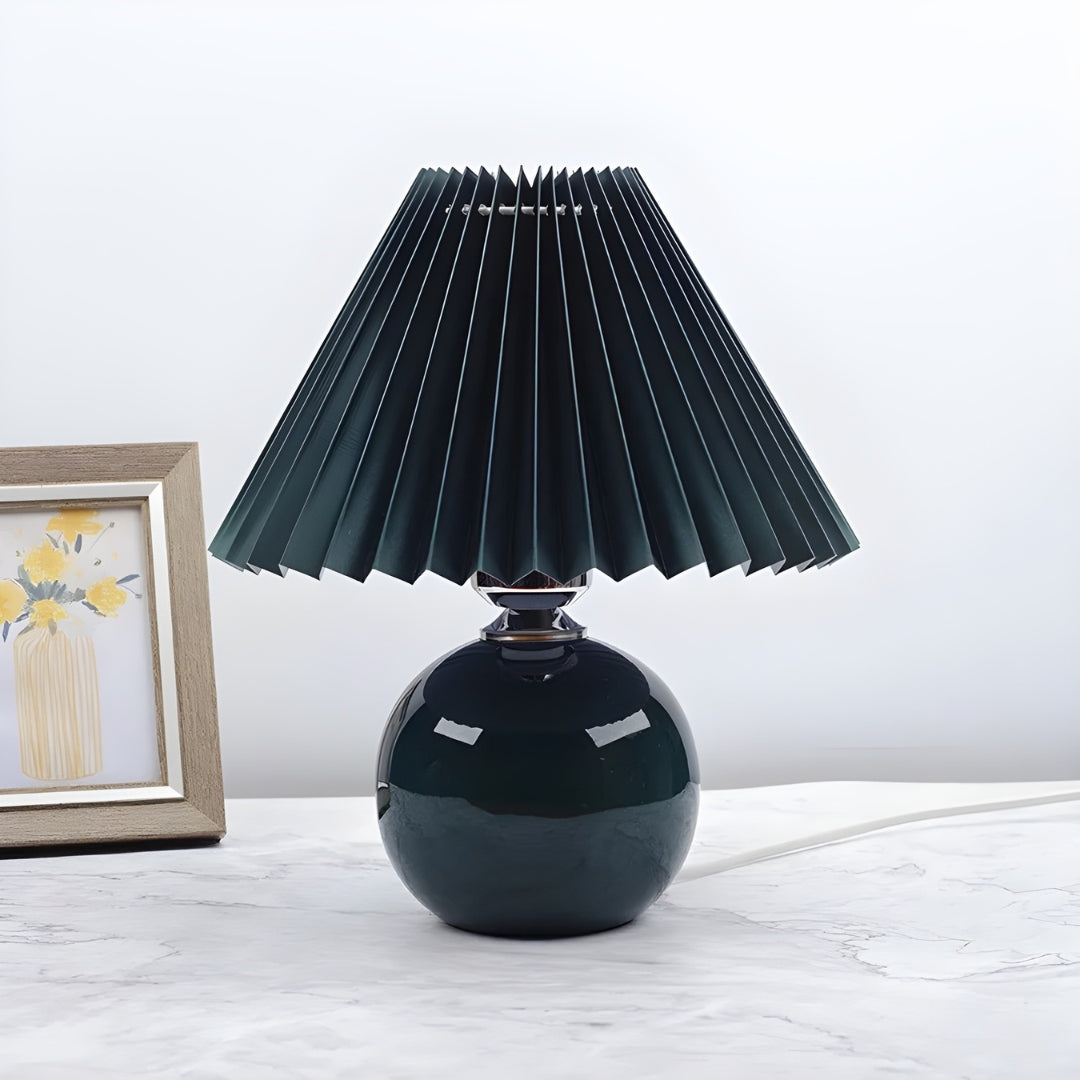 Lampe de Chevet Abat-Jour Plissé