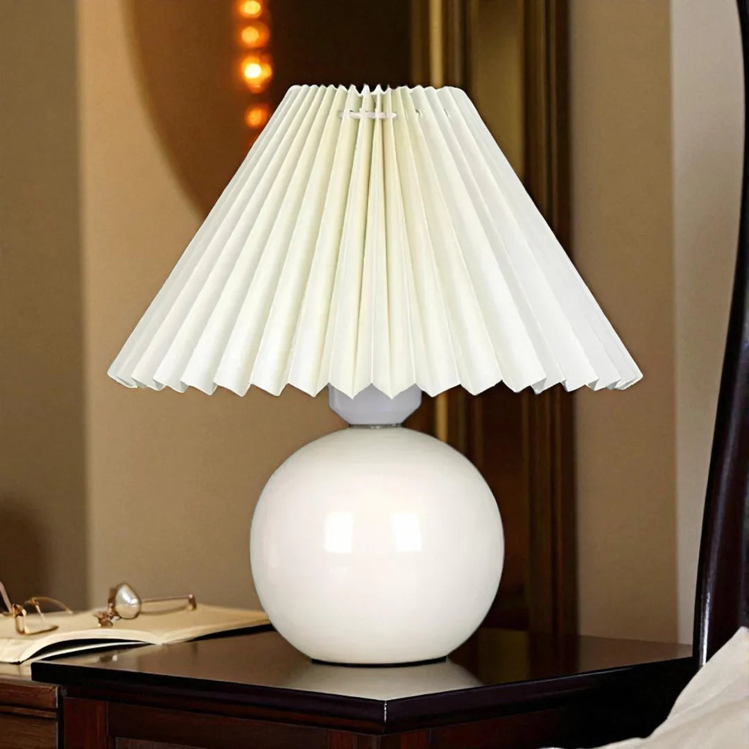 Lampe de Chevet Abat-Jour Plissé