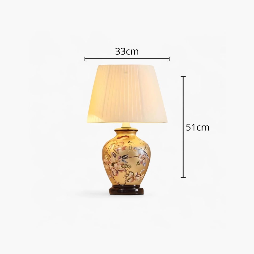 Lampe de Chevet Céramique Dorée