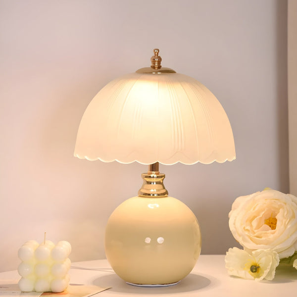 Lampe de Chevet Céramique Beige