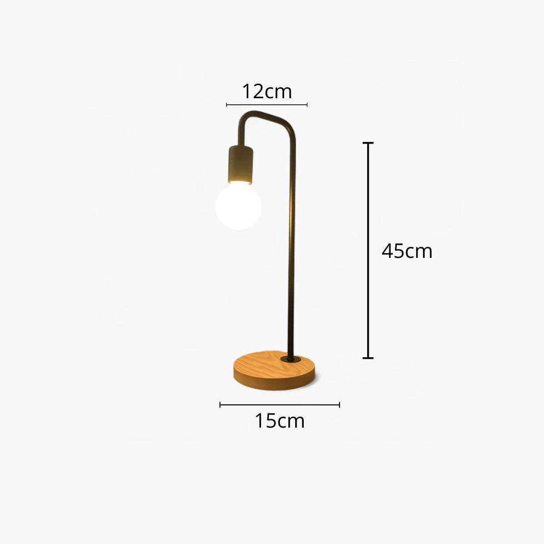Lampe De Chevet Bois Metal maison-lampe-de-chevet