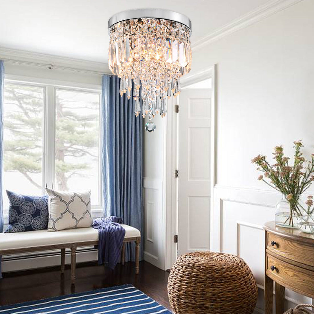 Lustre Cristal Argenté