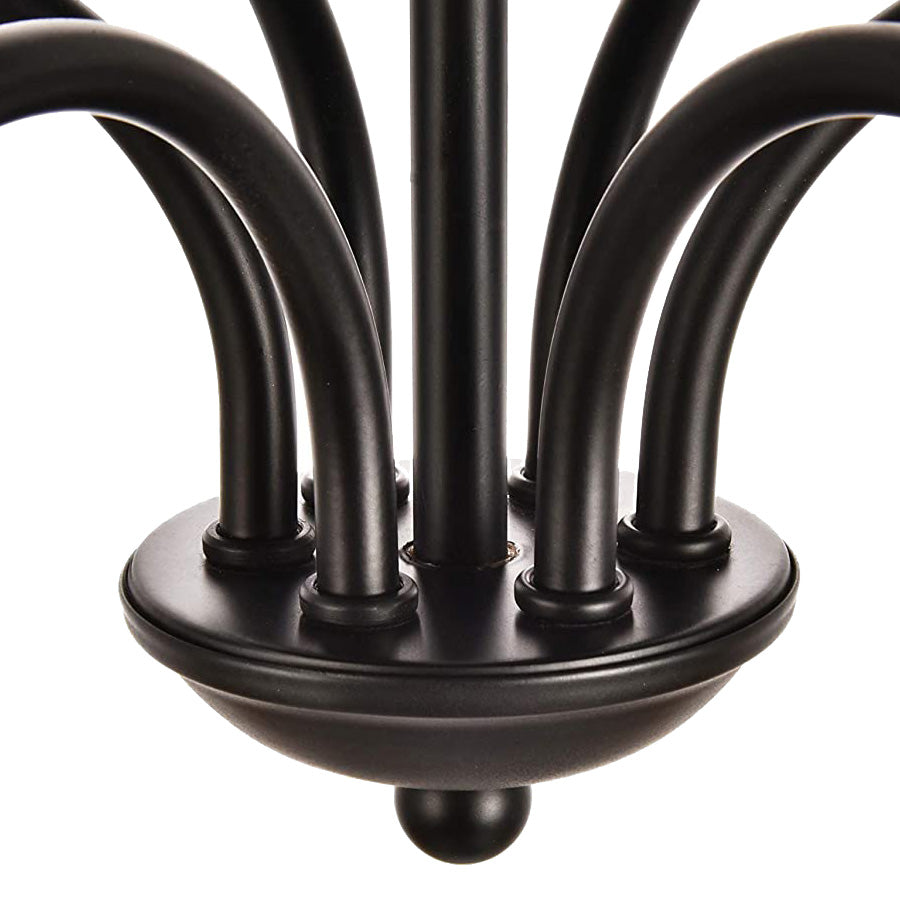 Lustre Métal Noir suspendu