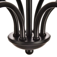 Lustre Métal Noir suspendu