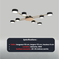 Plafonnier LED Puissant | Éclairage Moderne et Intense Lumio™