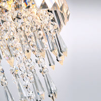 Lustre Cristal Argenté gros plan