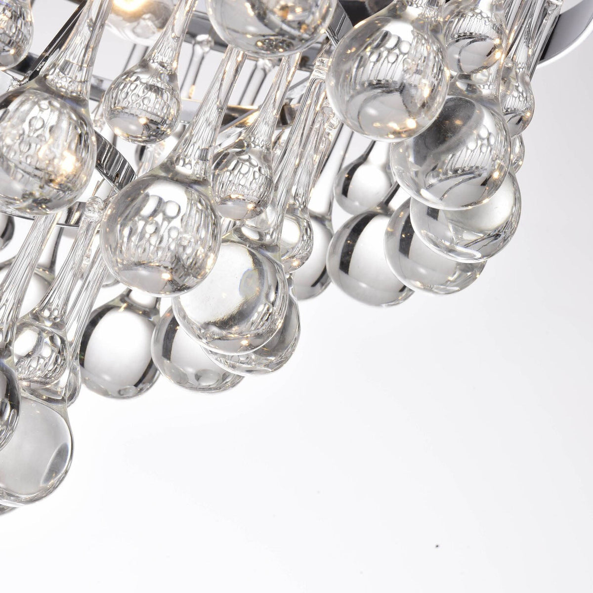 Lustre Rond Cristal Salle à Manger 6 Lumières suspendu