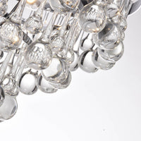 Lustre Rond Cristal Salle à Manger 6 Lumières suspendu