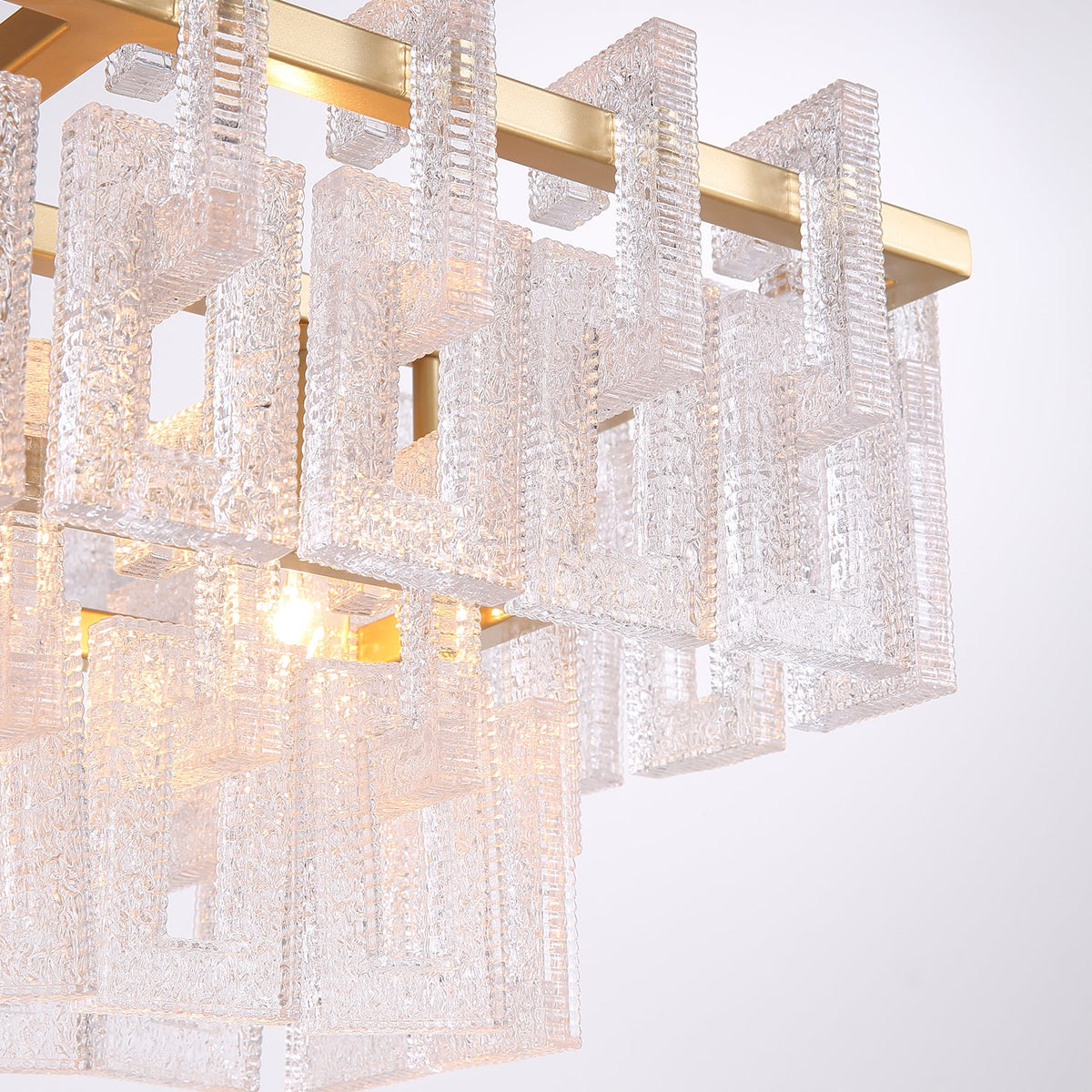 Lustre Rectangulaire Métal Salle à Manger design