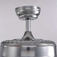 Plafonnier Ventilateur Cristal Chrome