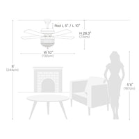 Plafonnier Ventilateur Cristal Chrome