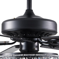 Plafonnier Ventilateur Tambour Noir