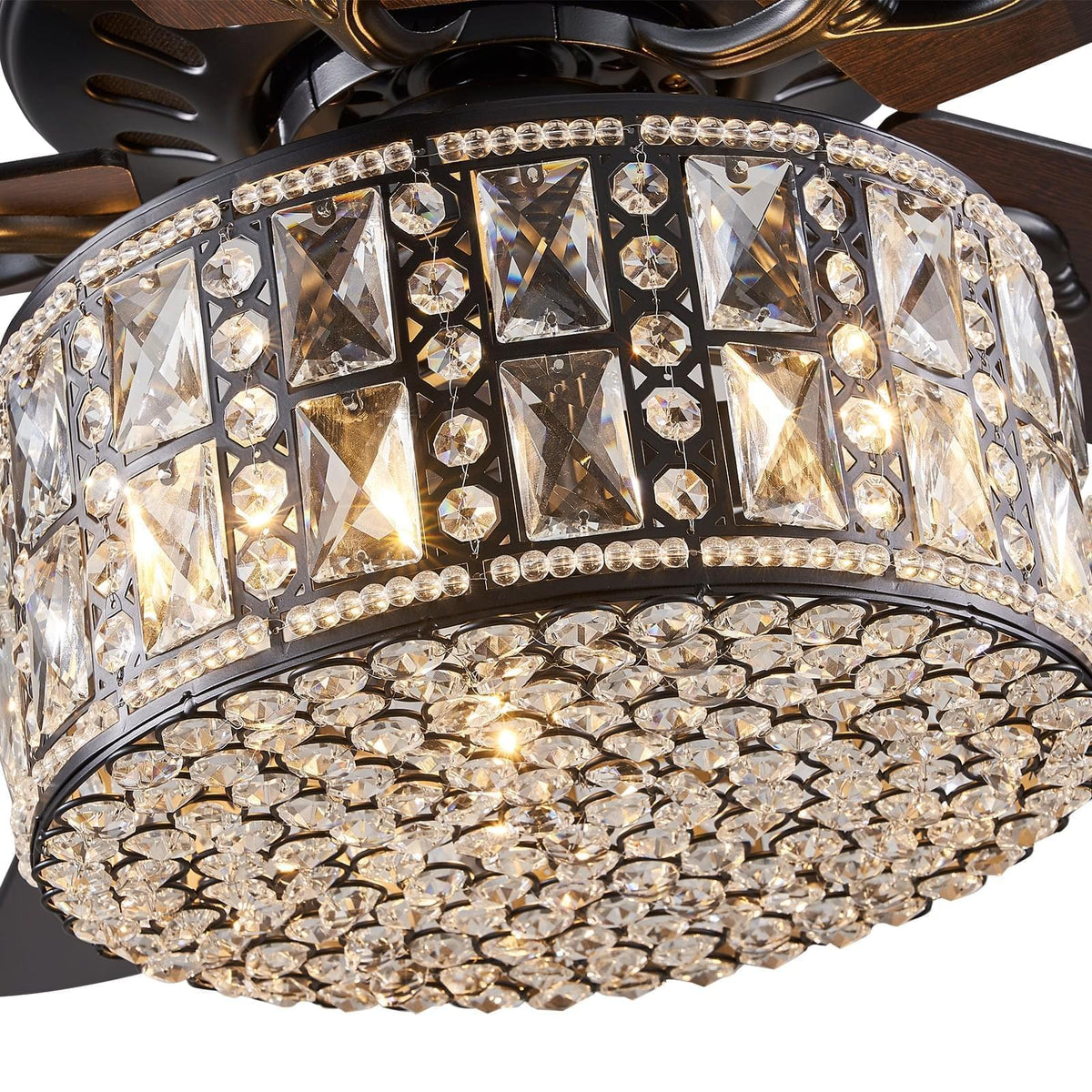 Plafonnier Ventilateur Tambour Noir