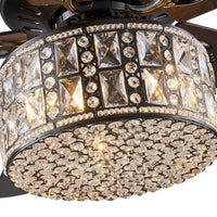 Plafonnier Ventilateur Tambour Noir