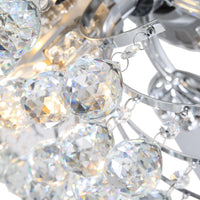 Plafonnier Ventilateur Cristal Gouttes avec 5 Pales