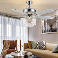 Plafonnier Ventilateur Cascade Cristal