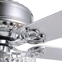 Plafonnier Ventilateur Cascade Cristal