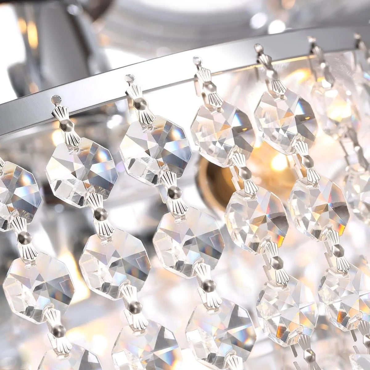 Plafonnier Ventilateur Cascade Cristal