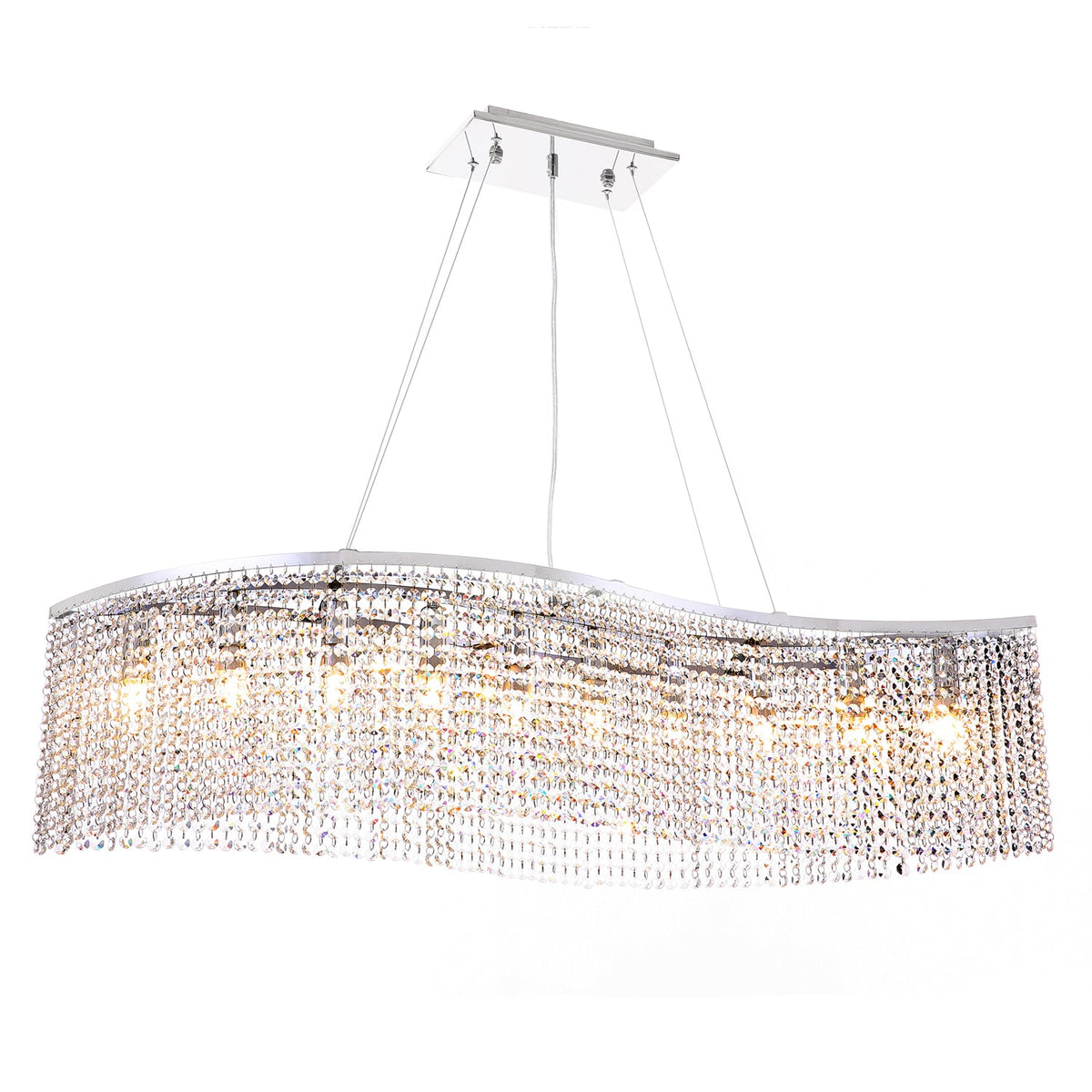 Détail du lustre cristal