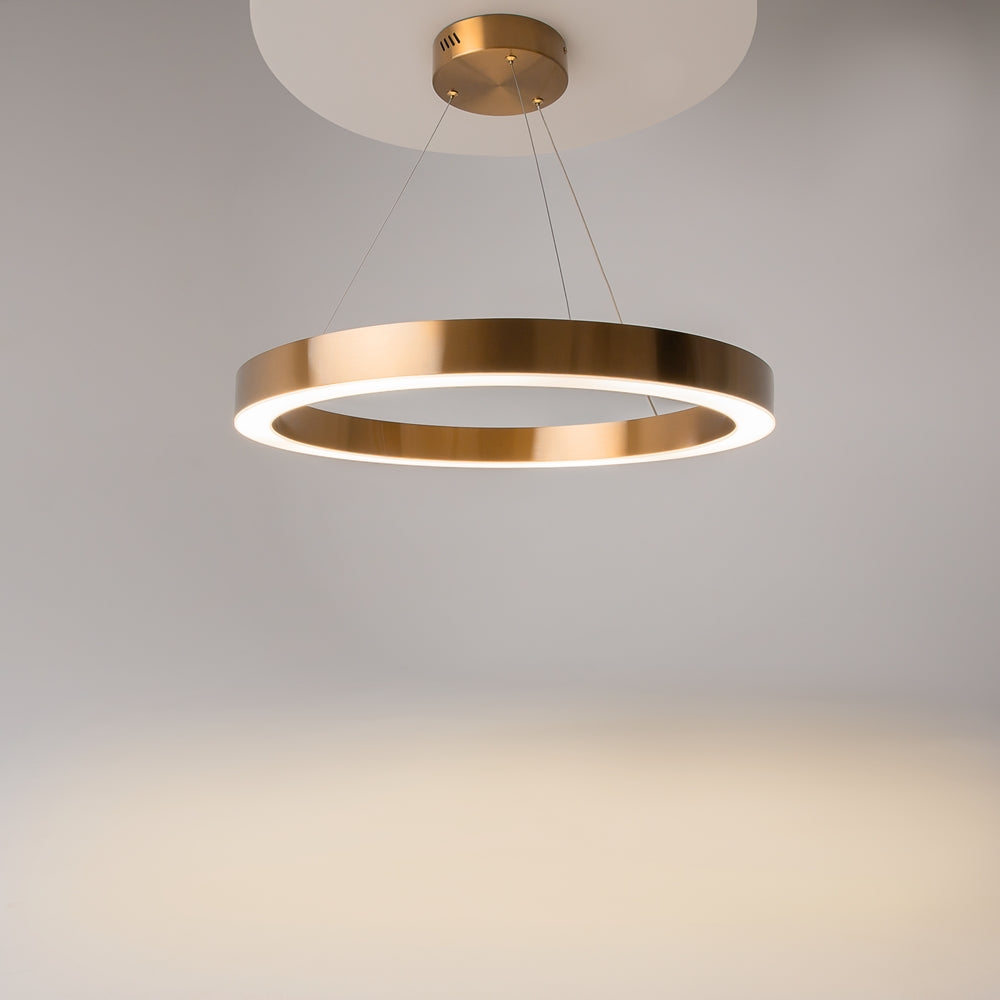 Câble réglable de la suspension anneau doré pour hauteur sous plafond