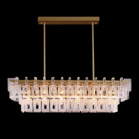 Lustre Rectangulaire Métal Salle à Manger salle à manger