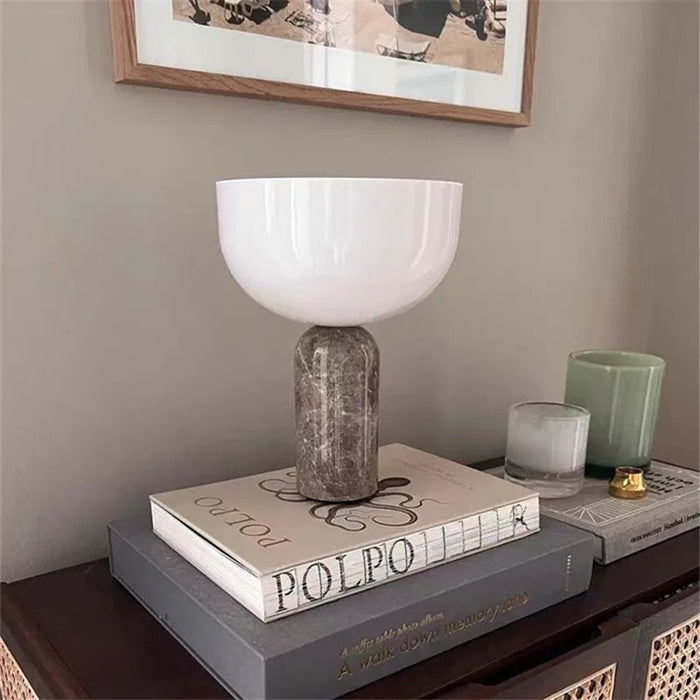 Lampe de Table Design Danois | Marbre & LED