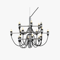 VINTORIA – Lustre Chandelier en Métal Noir Rétro Lumio™