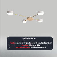 Plafonnier LED Puissant | Éclairage Moderne et Intense Lumio™