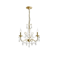 Détail du lustre cristal
