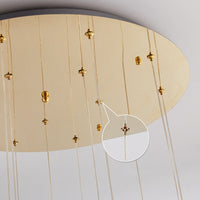 SPIRA - Lustre Moderne Bulle Doré en Acrylique Lumio™