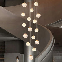 SPIRA - Lustre Moderne Bulle Doré en Acrylique Lumio™