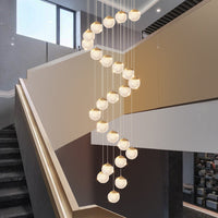 SPIRA - Lustre Moderne Bulle Doré en Acrylique Lumio™