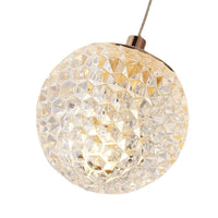 SPIRA - Lustre Moderne Bulle Doré en Acrylique Lumio™