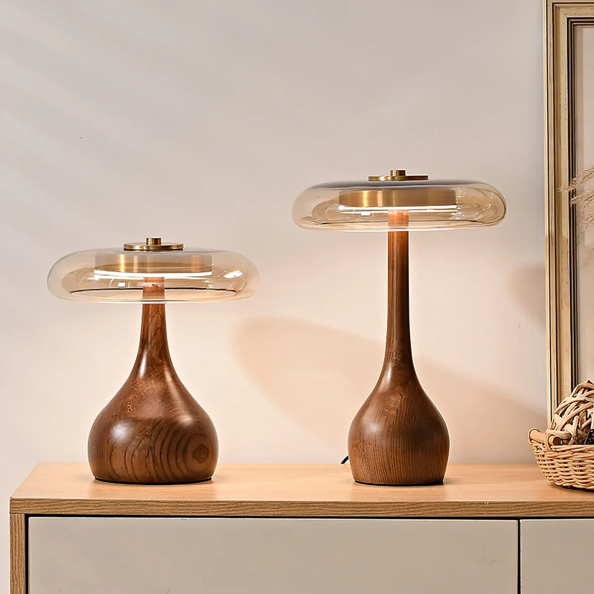 Lampe de Chevet Bois Naturel
