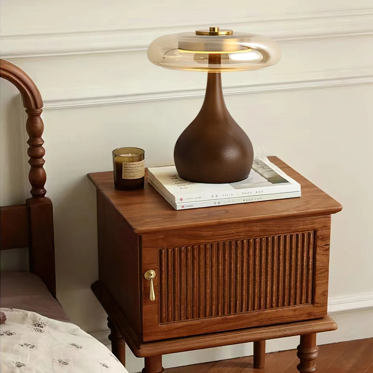 Lampe de Chevet Bois Naturel