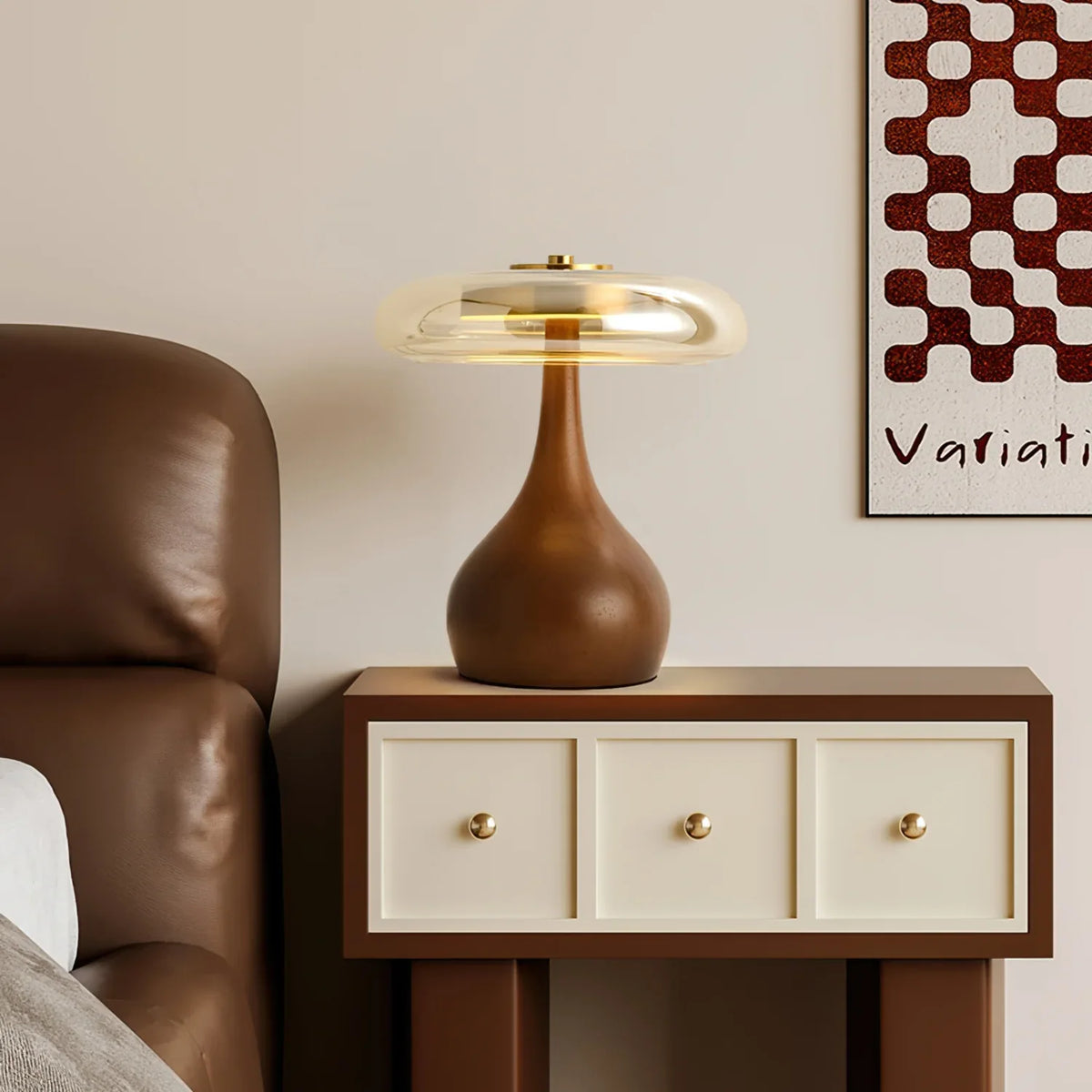 Lampe de Chevet Bois Naturel