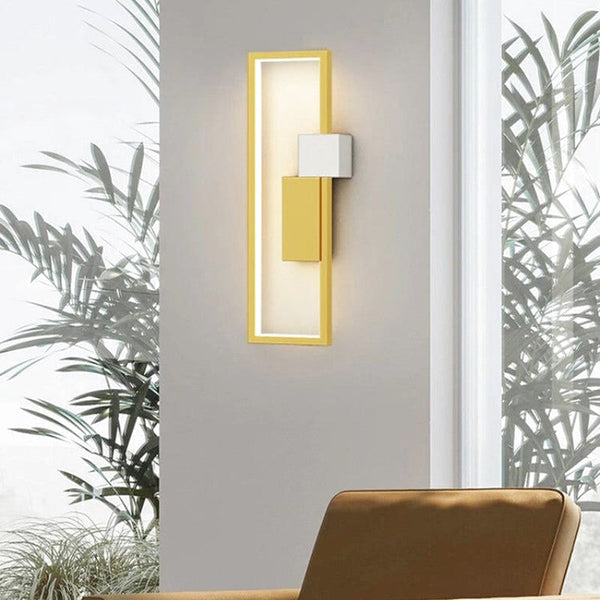 Applique Murale LED Moderne pour Salon | Design Géométrique et Élégant