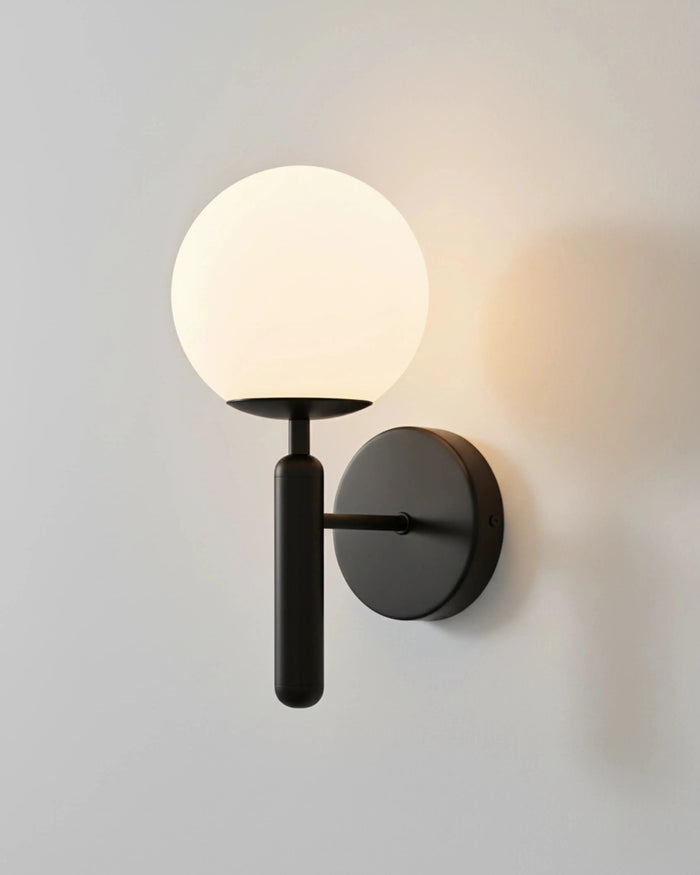 Applique Murale Globe Métal Noir ou Doré